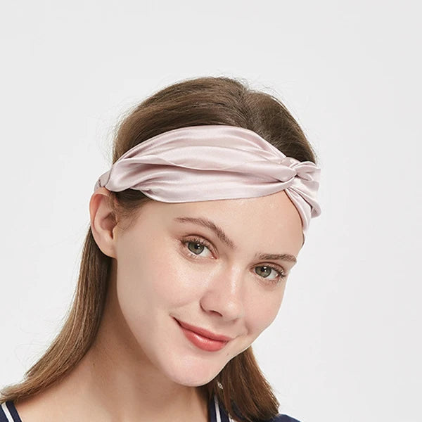 16 Momme Silk Headband in Lotus — Soie