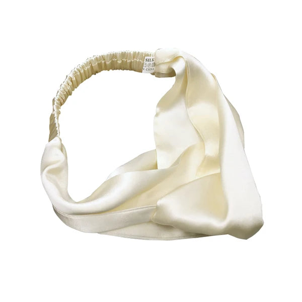 16 Momme Silk Headband in Ivory — Soie
