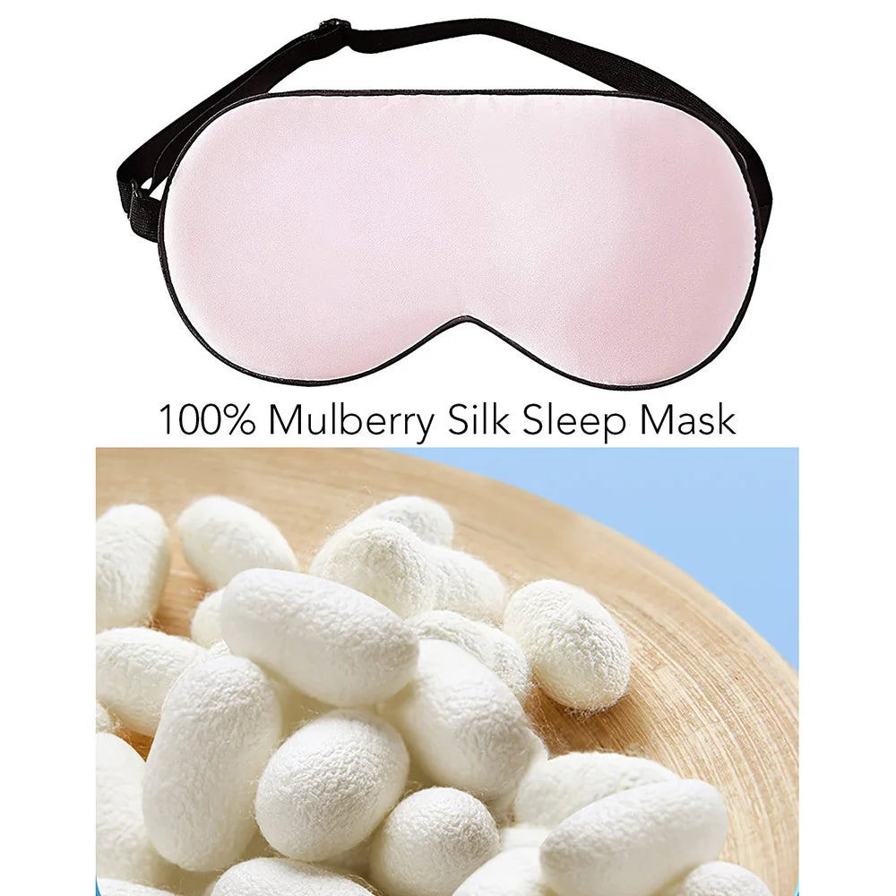 Soie Silk Sleep Mask contoured fit — total light blocking