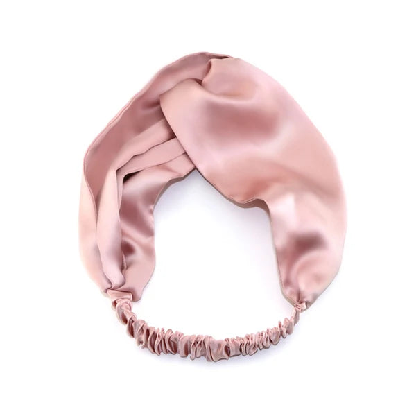 16 Momme Silk Headband in Blush — Soie