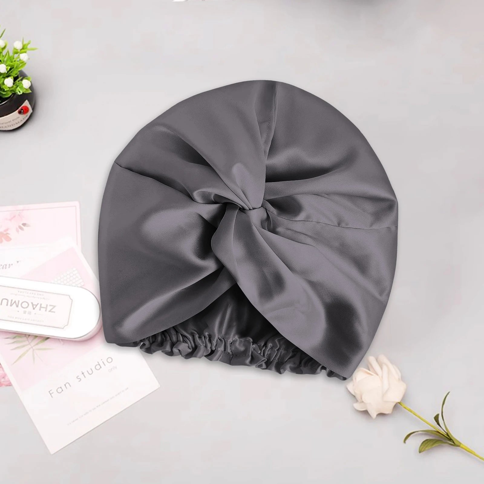 The Satin Sleep Bonnet by Soie — smooth satin finish
