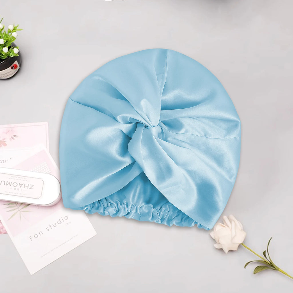 The Satin Sleep Bonnet by Soie — protects curls and blowouts