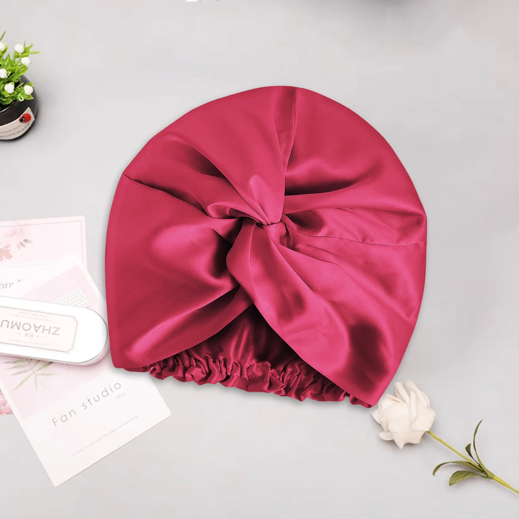 The Satin Sleep Bonnet by Soie — Rose