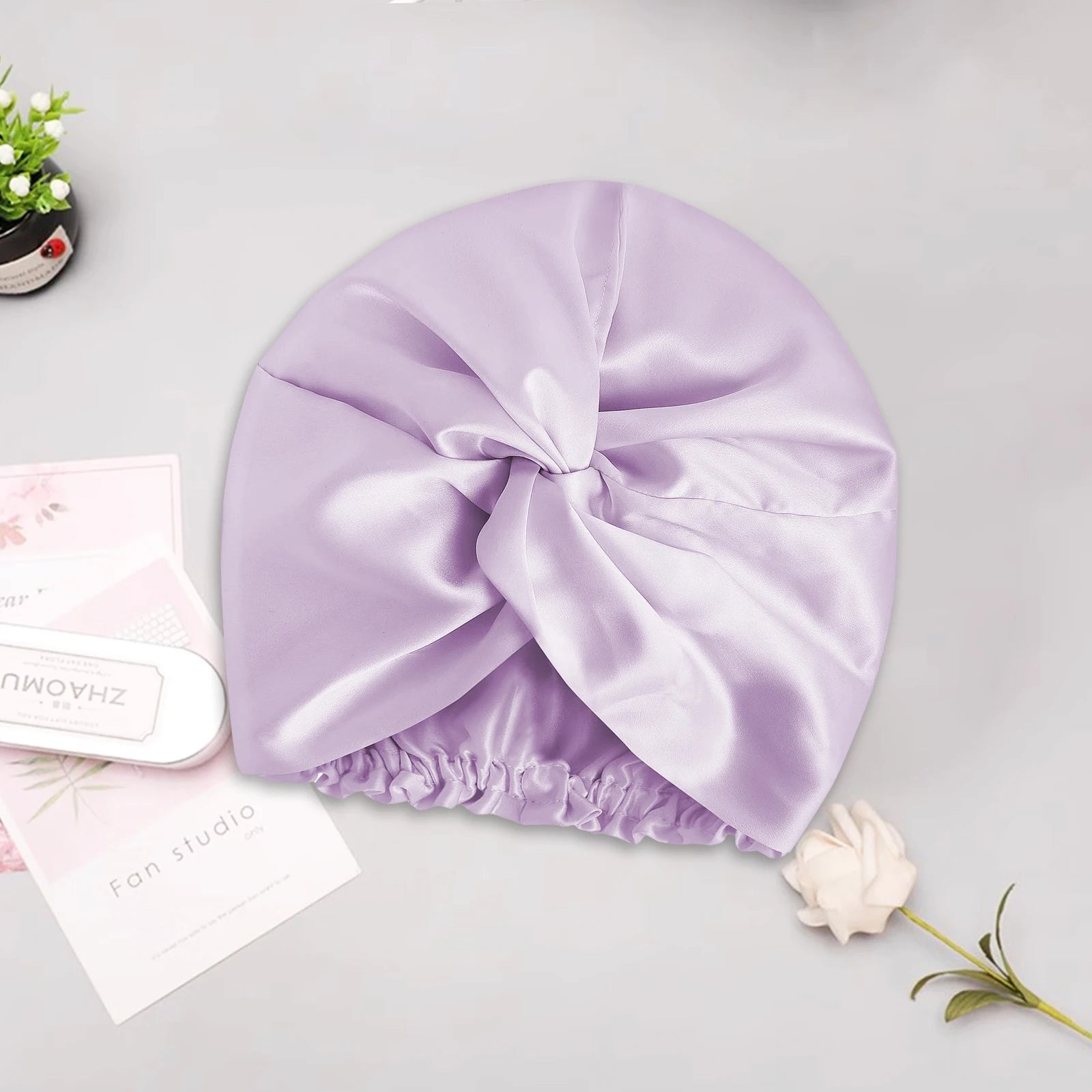 Silk Sleep Bonnet in Ivory — OEKO-TEX certified — Soie